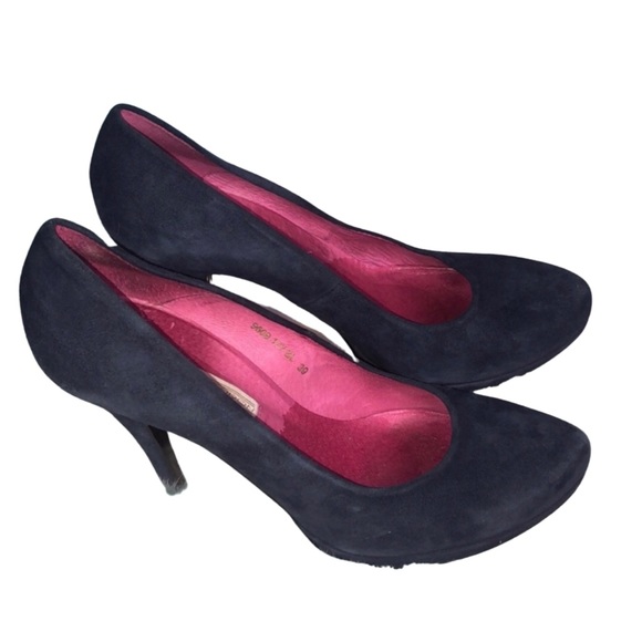 💙 blue suede Shoes! Buffalo London size 39 - Picture 1 of 11